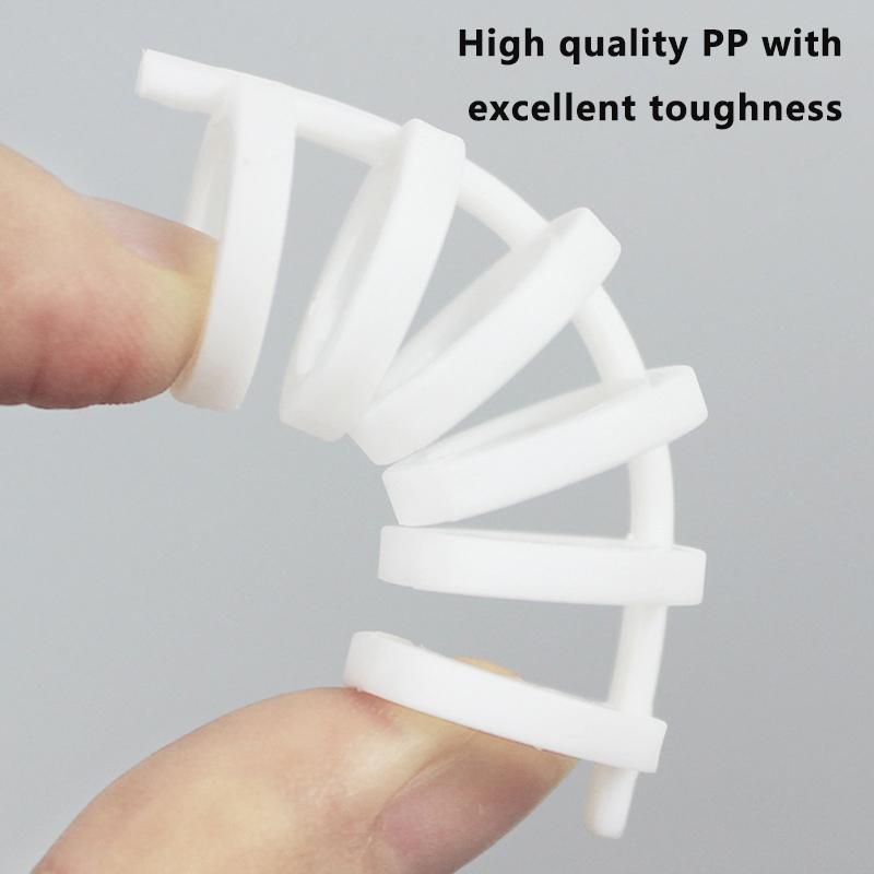 12Pcs/Set 6 Holes Candy Color Loose-Leaf Plastic Binding Ring Spring Spiral Rings A4 A5 Paper Notebook Stationery Binding Clip