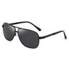 New Driving Sunglasses for Men Polarized Metal Cool Sunglasses Man Uv 400 Protection Black Shades
