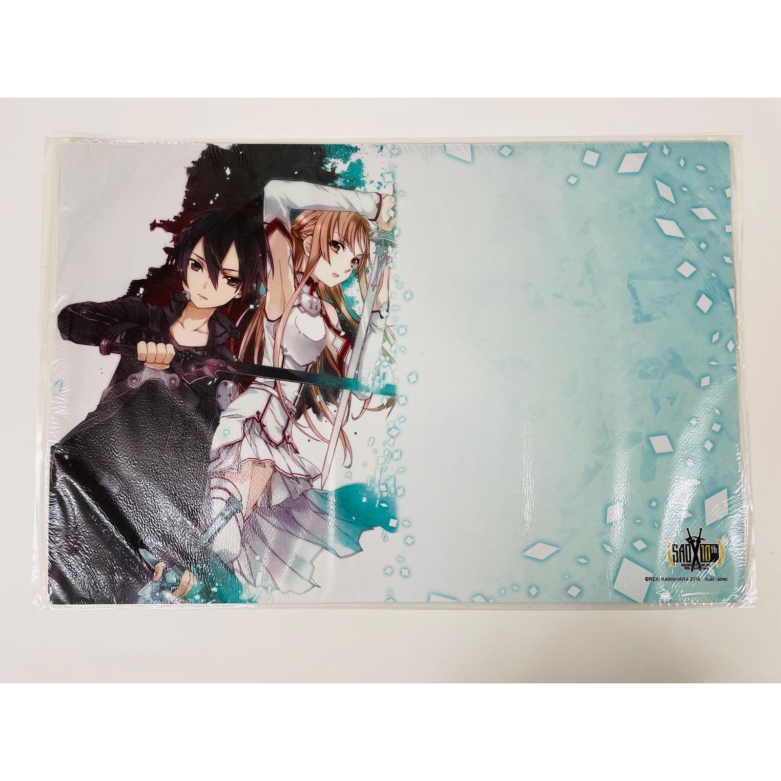 Used Bushiroad Rubber Mat Collection Vol.521 Dengeki Bunko Sword Art Online Aincrad Kirito & Asuna