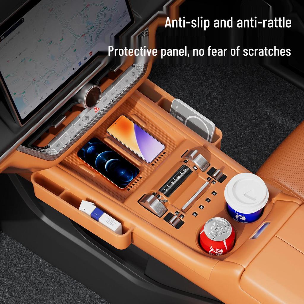 Tank 500 Hi4z/t Wireless Charging Silicone Pad: Dustproof, Anti-Slip Cup Holder for 26 Models