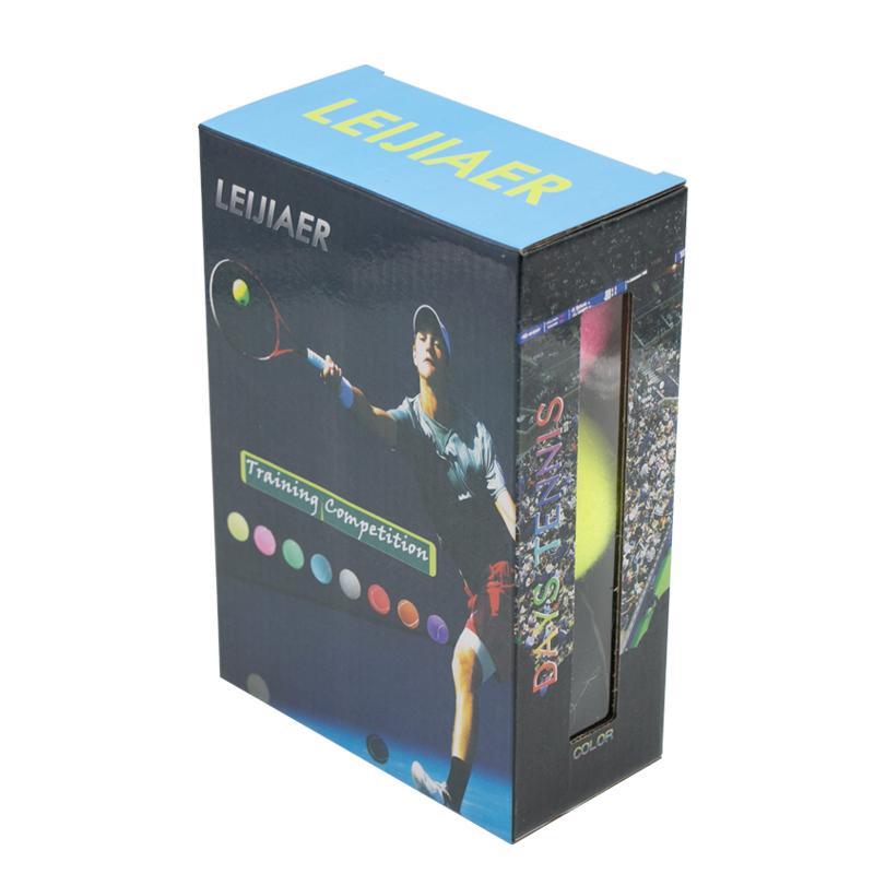 Colored Professional Reinforced Rubber Tennis Ball Shock Absorber High Elasticity Durable Training Ball for Club School Training