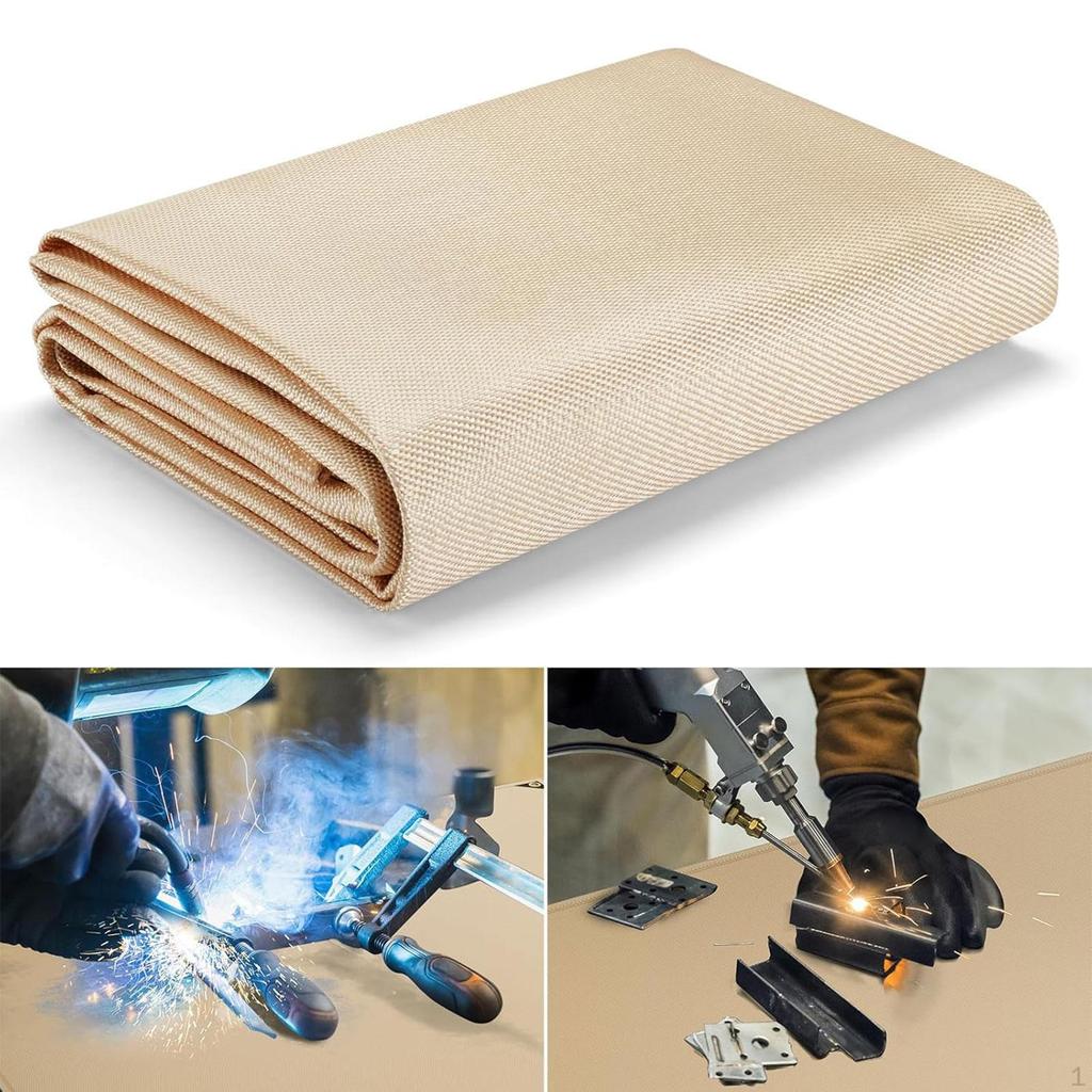 Fireproof Mat Fire Pit BBQ Protector Insulation Pad Welding Blanket Heat Resistant Rug for