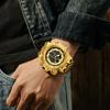 Yalalusi Luxury Gold Watch Multifunctional Men'S Watch Three-Eye Chronograph Business Watch European And American Watches