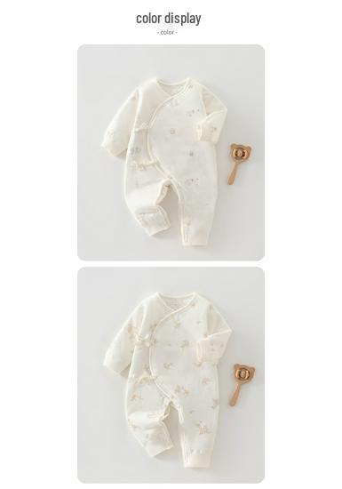 Newborn Cotton Romper & Belly Protection Suit for 0-3 Months - Butterfly Design Crawling Outfit