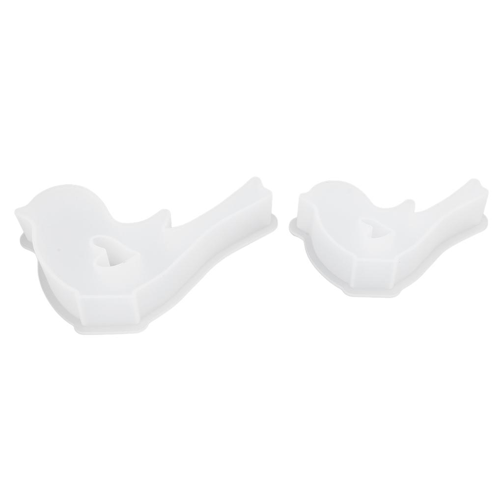 2pcs Bird Shape Silicone Tray Reusable Easy to Clean Flexible Lovely Bird Resin Silicone Tray for
