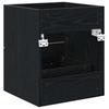 Washbasin Cabinet Black Oak Effect 38.5 x 41 x 48 cm