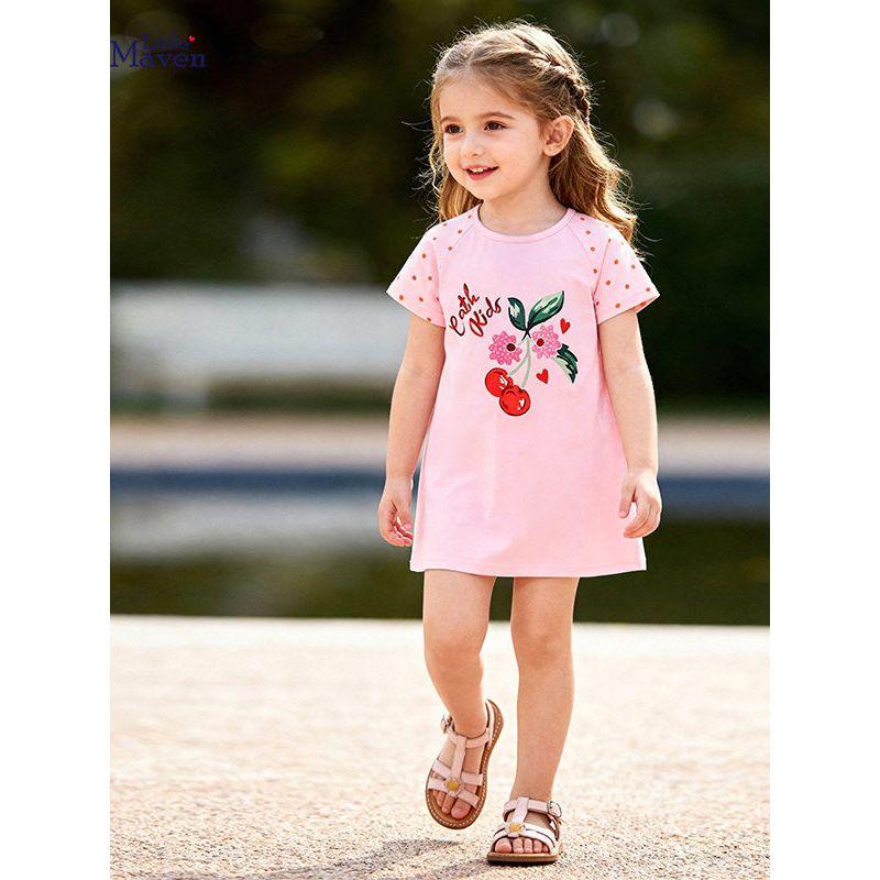 Little Maven Summer Children's Dress in Stock, Cute Baby Dress, European and American Style Girls' Dress