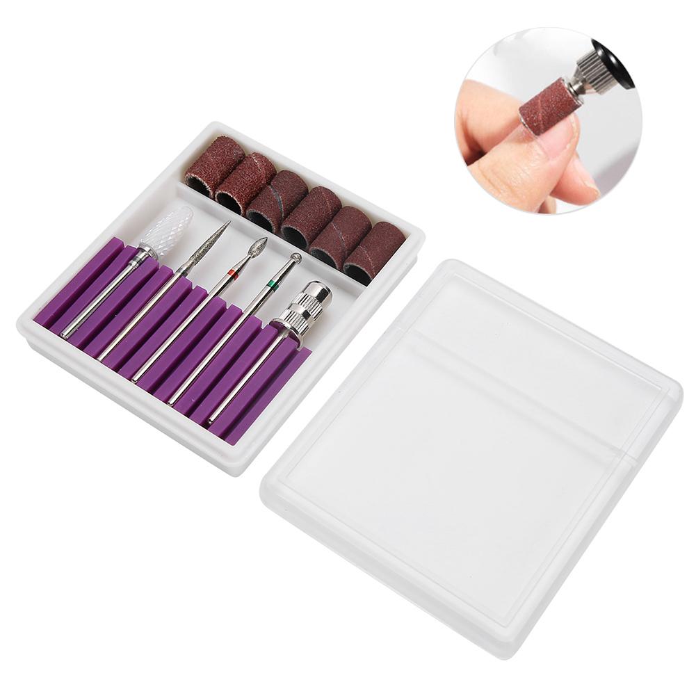 5pcs Nail Art Grinding Head Dead Skin Removal Nail Drill Bits Sanding Polishing Head Set