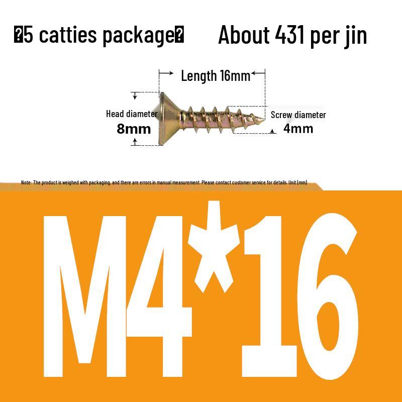 Eco-friendly Self-tapping Phillips Flat Head Screws for Fiberboard and Wall Panels