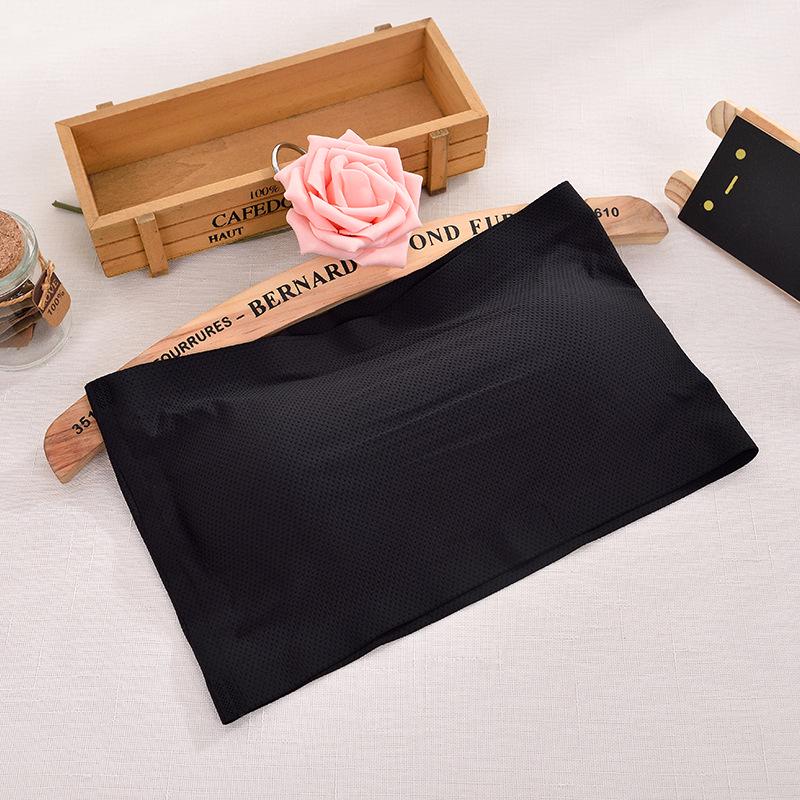 Einteiliger nahtloser BH mit lichtechten, atmungsaktiven Löchern aus Eisseide für Damen, Wickel- und Unter-BH