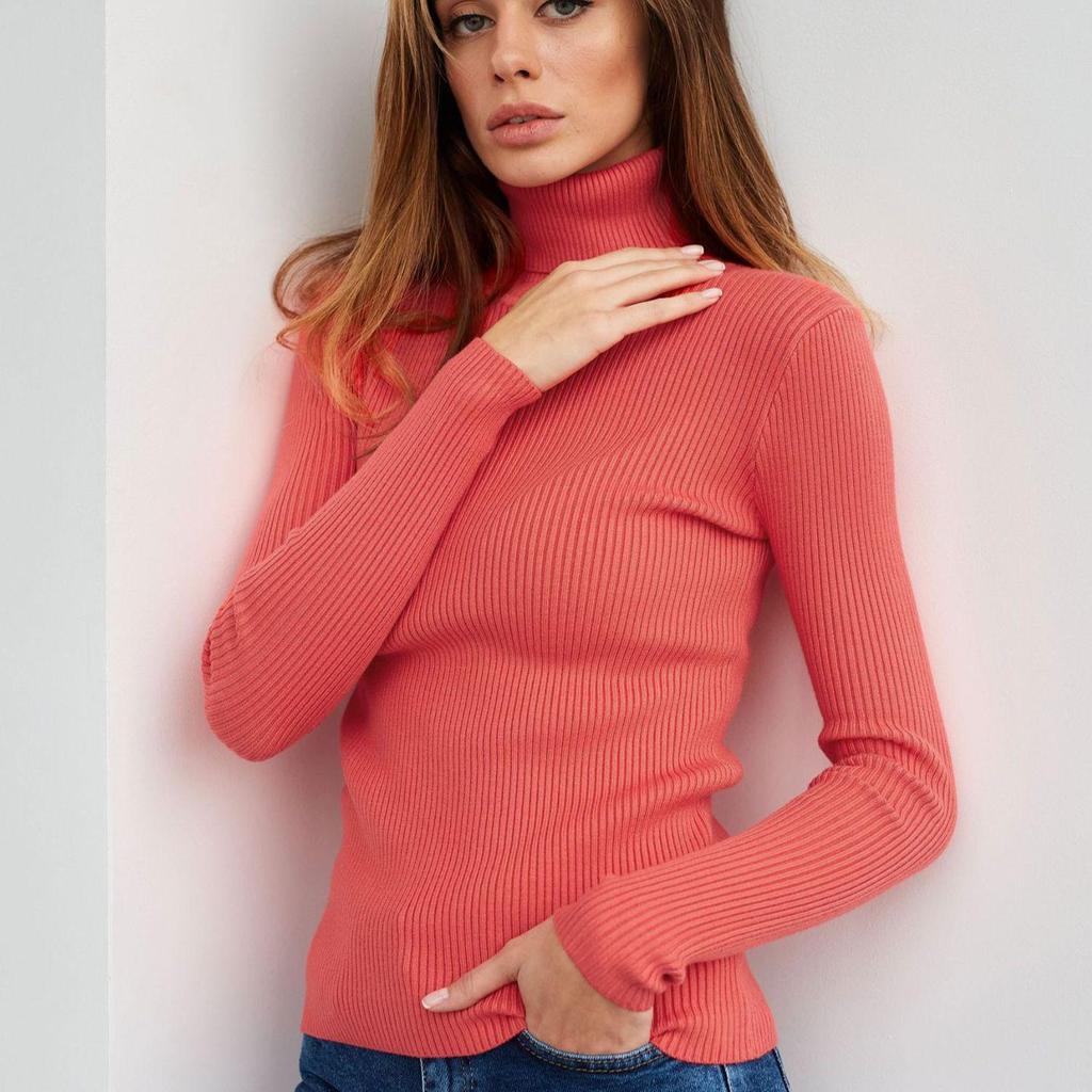 Fashion Women Sweaters Pullover Autumn Winter Turtleneck Sweater Female Solid Ofifce Lady Long Sleeve Sweaters Tops