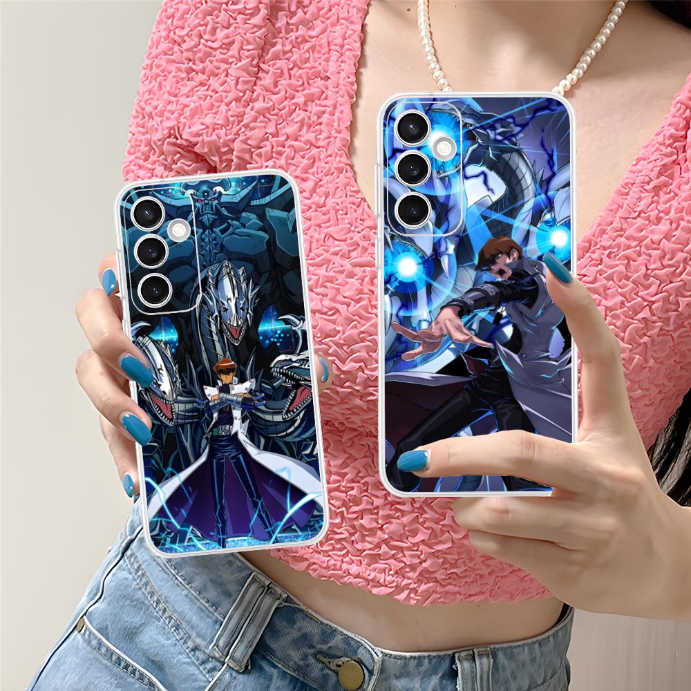 Yugioh Seto Kaiba Phone Case for Samsung Galaxy S25 S24 S23 S22 S21Plus FE Ultra Soft TPU Clear Shockproof Cover