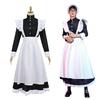 TSUKUMIRU Maid Halloween Long Dress Size Men's Costume, Cosplay, Sleeves, One-Piece (XL (170-175cm))
