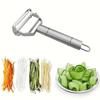 Stainless Steel Multifunctional Fruit Knife, Cucumber Peeler, Potato Slicer, Kitchen Peeler, Outdoor Kitchenware