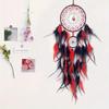 Hand-Woven Dreamcatcher Wind Chimes, Adorned With Artificial Feathers And Crystals, Exquisite Wall Decoration