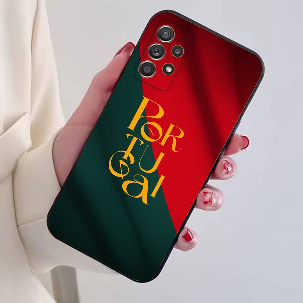 

Чехол для телефона с флагом Португалии для фанатов футбола, для Samsung S25, S24, S21, S22, S23, S30, Ultra, S20, Plus, Fe, Мягкий силиконовый черный чехол Samsung S24ULTRA