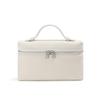 Sac Boîte à Lunch en Cuir de Vachette Pleine Fleur pour Femme, Nouveau Style 2025, Sac Blanc Porté Main/Bandoulière pour Téléphone