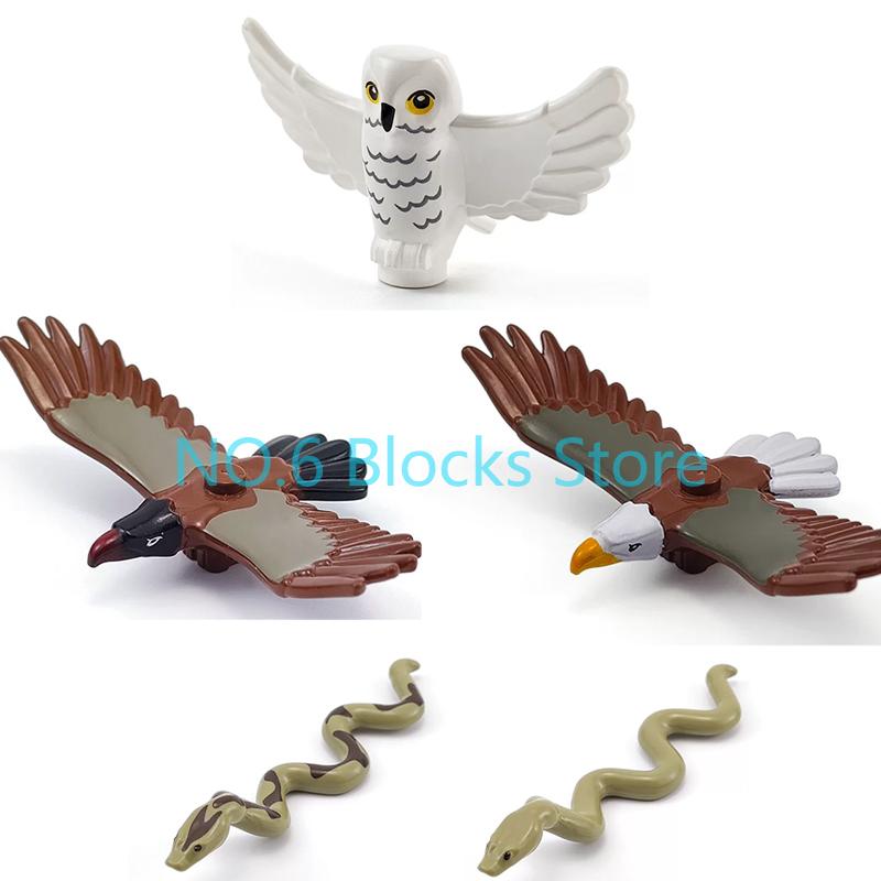 MOC Animal Building Blocks Sheep Dog Wolf Dolphin Pig Whale Elephant Educational Small Particle Zoo Scene Gift DIY Brick Toy S15