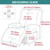 Recliner Chair Cover Stretch Thick Soft Recliner Slipcover Jacquard Sofa Couch Armchair Cover 4 Separate Piece Elastic Protector