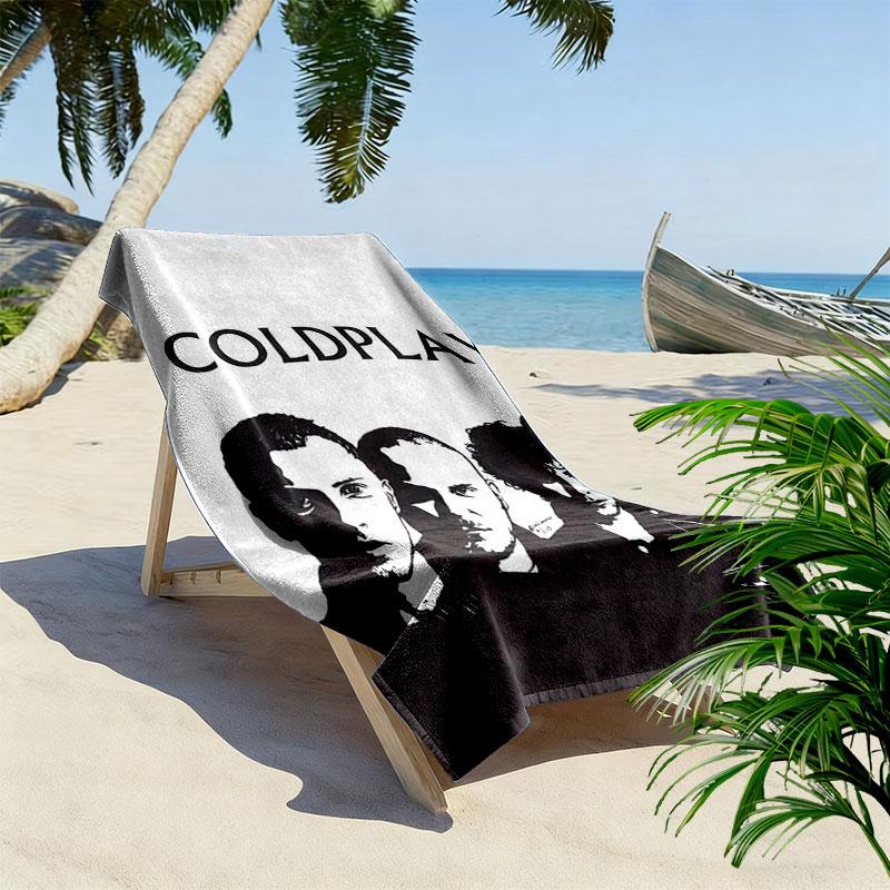 Coldplay Beach Towel, Large Soft Quick Dry Towel for Beach Camping Swimming