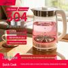 Insulated Electric Kettle with Large Capacity, Durable 304 Stainless Steel & Glass, Auto Power-Off for Home.