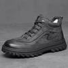 Outdoor Boots Genuine Leather Shoes Retro Winter Men's Boots Casual Work Shoe for Men Tactical Leisure Footwear
