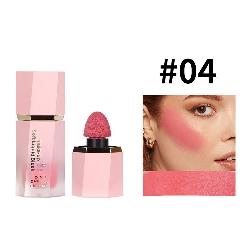 1PC liquid blush lasting waterproof natural complexion, novice friendly lipstick, blush liquid two-in-one