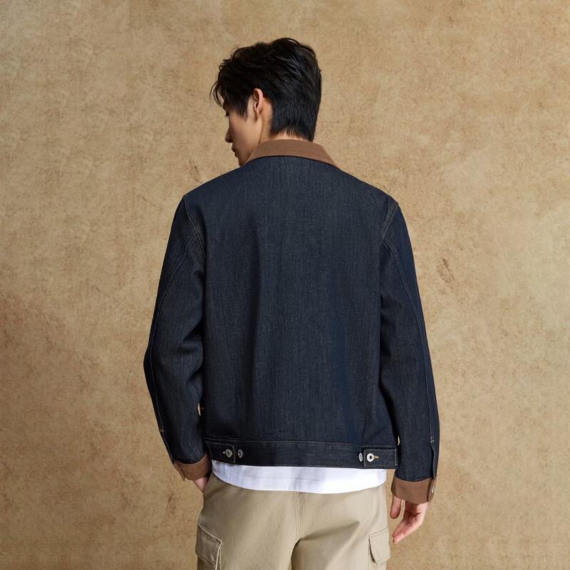 Jack & Jones Men's Fade-Resistant Denim Jacket
