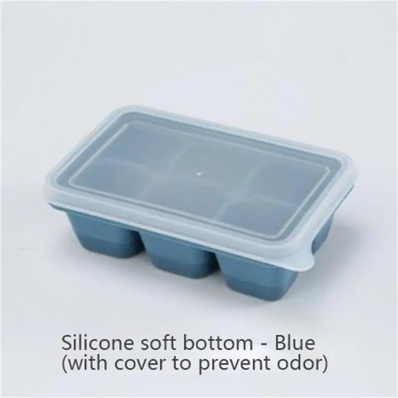 2pcs Practical Ice Cube Ice Box Frozen Mold Refrigerator Homemade Frozen Ice Box with Lid Silicone TikTok Hot Ice Cube