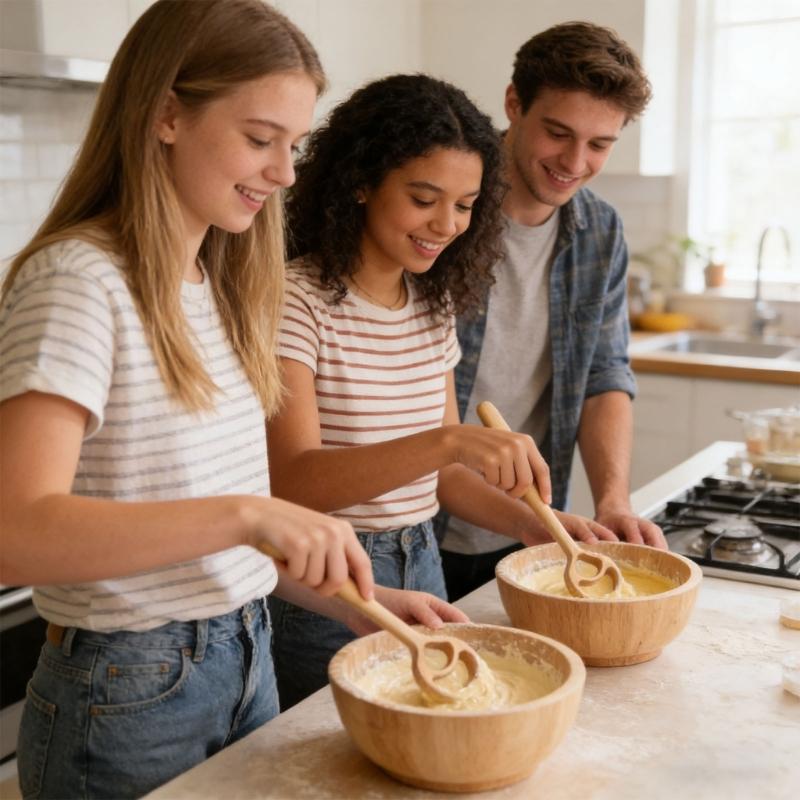Reliable Two cycle Dough Mixing Tool Crafted From Strong Wood For Advanced Level