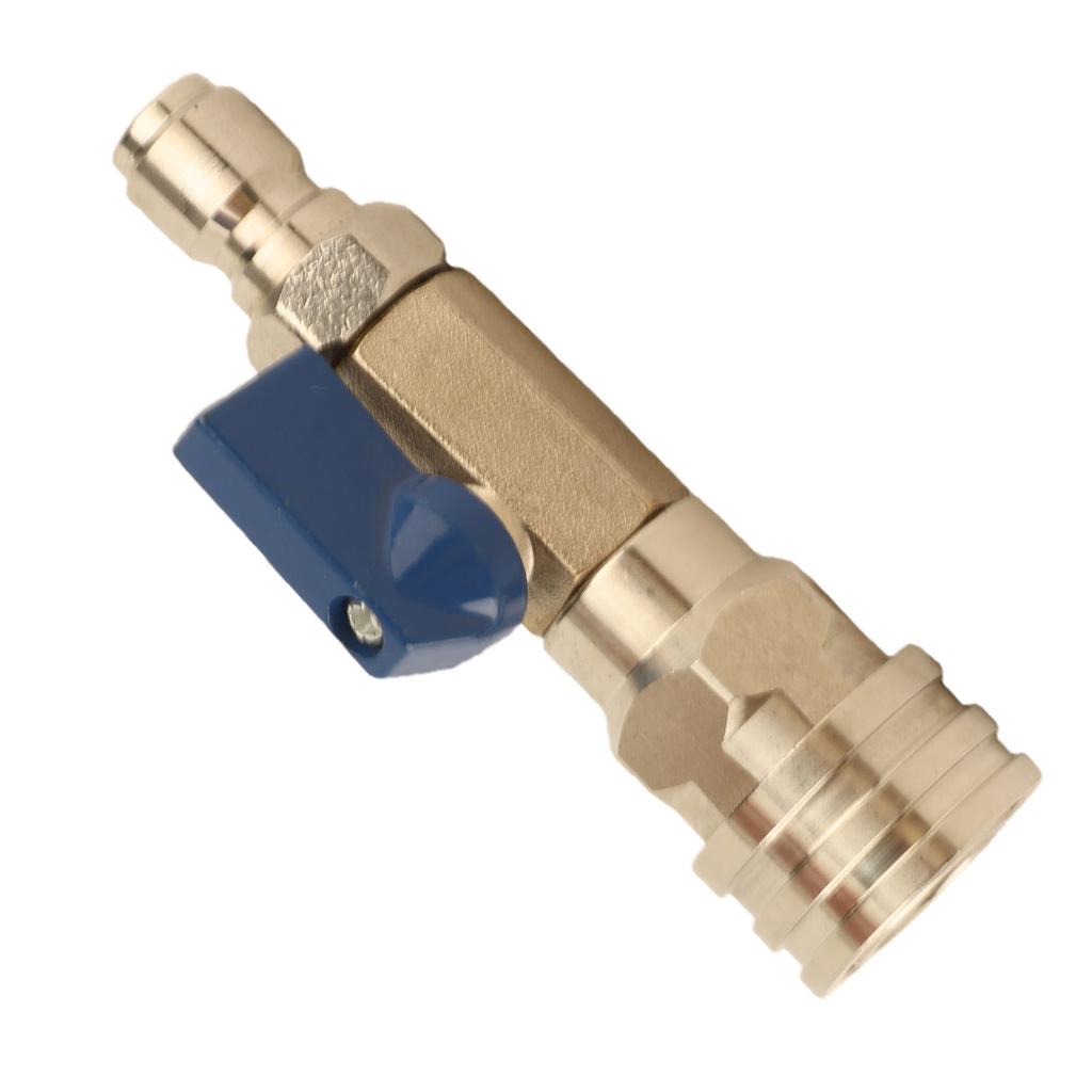 High Pressure Washer Stainless Steel   Valve 4500PSI 3/8 Inch Quick Connect Power Washer Hose Valve Patio Car Washing
