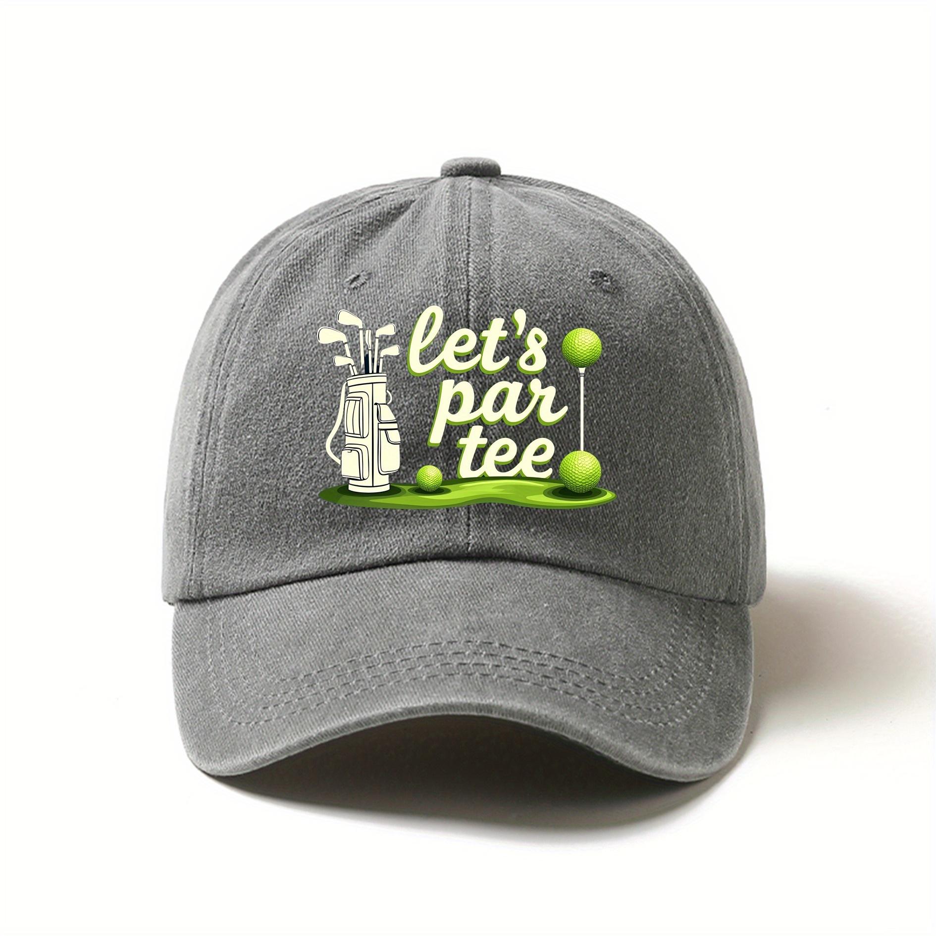 Light Pink Baseball Cap with LetS Par Tee Golf Design  Lightweight Breathable Polyester Perfect for Women One Size