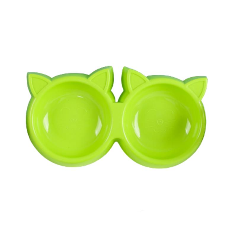 Futternapf für Haustiere, Katzengesichtsform, große Kapazität, Futternapf, einfarbig, Futternapf für Katzen, Wassertrinknapf für kleine Hunde