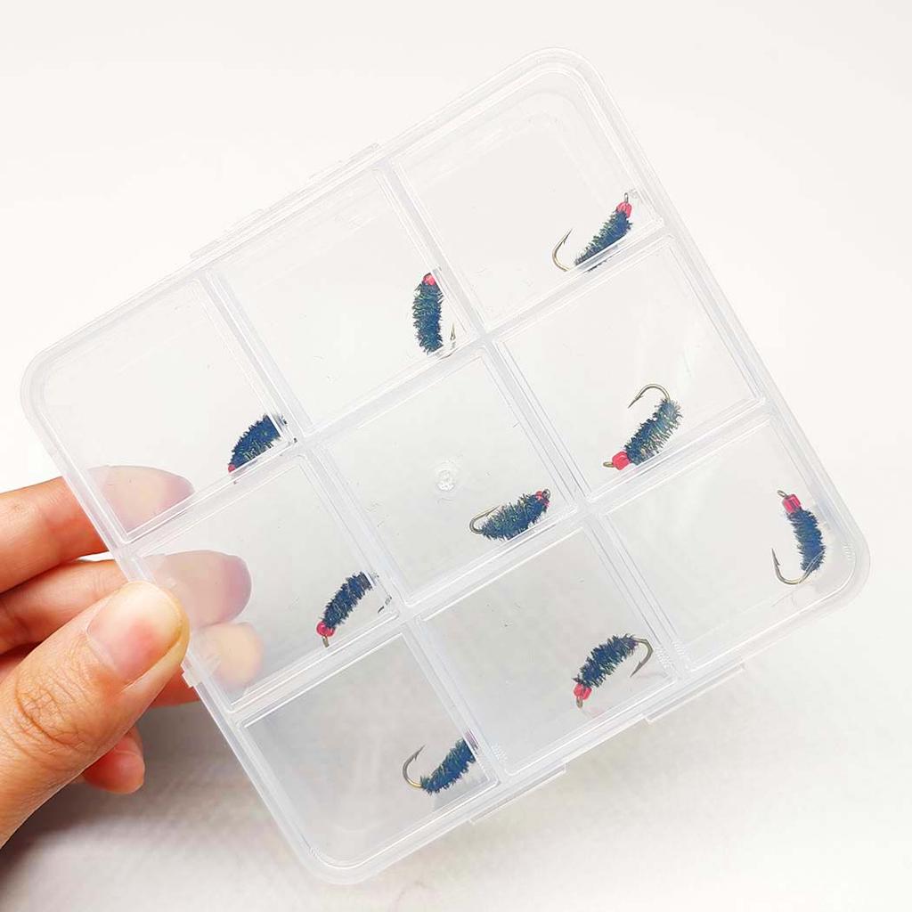 2Boxes Bundle(Total 18Pcs Flies)- Fly Fishing Flies Artificial Wet Flies Bait for Flishing Trout/Bass Artificial Nymphs Bait
