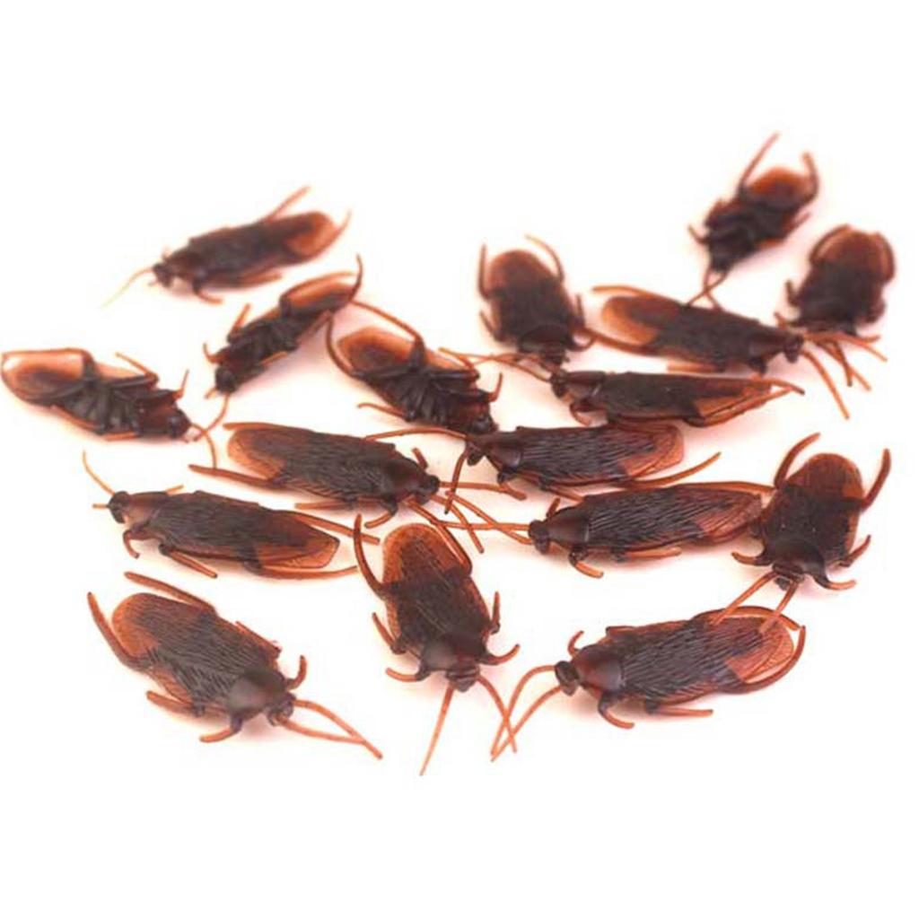 Whoopee Cushion Cockroach Set Random Color 1PC Prank Fart Pad 3 Size Available with 5PCS Decorative Bug Cockroach Party Gift ZYF