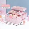 Portable Hair Accessories Storage Box Baby Head Rope Hairpin Rubber Band Dressing Jewelry Case Bedroom Organizer