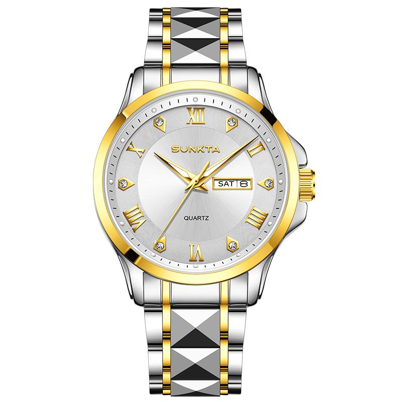 SUNKTA New Fashion Womens Watch LIGE Elegant Luxury Quartz Wristwatch Waterproof Luminous Steel Watches Ladies Gift Reloj Mujer