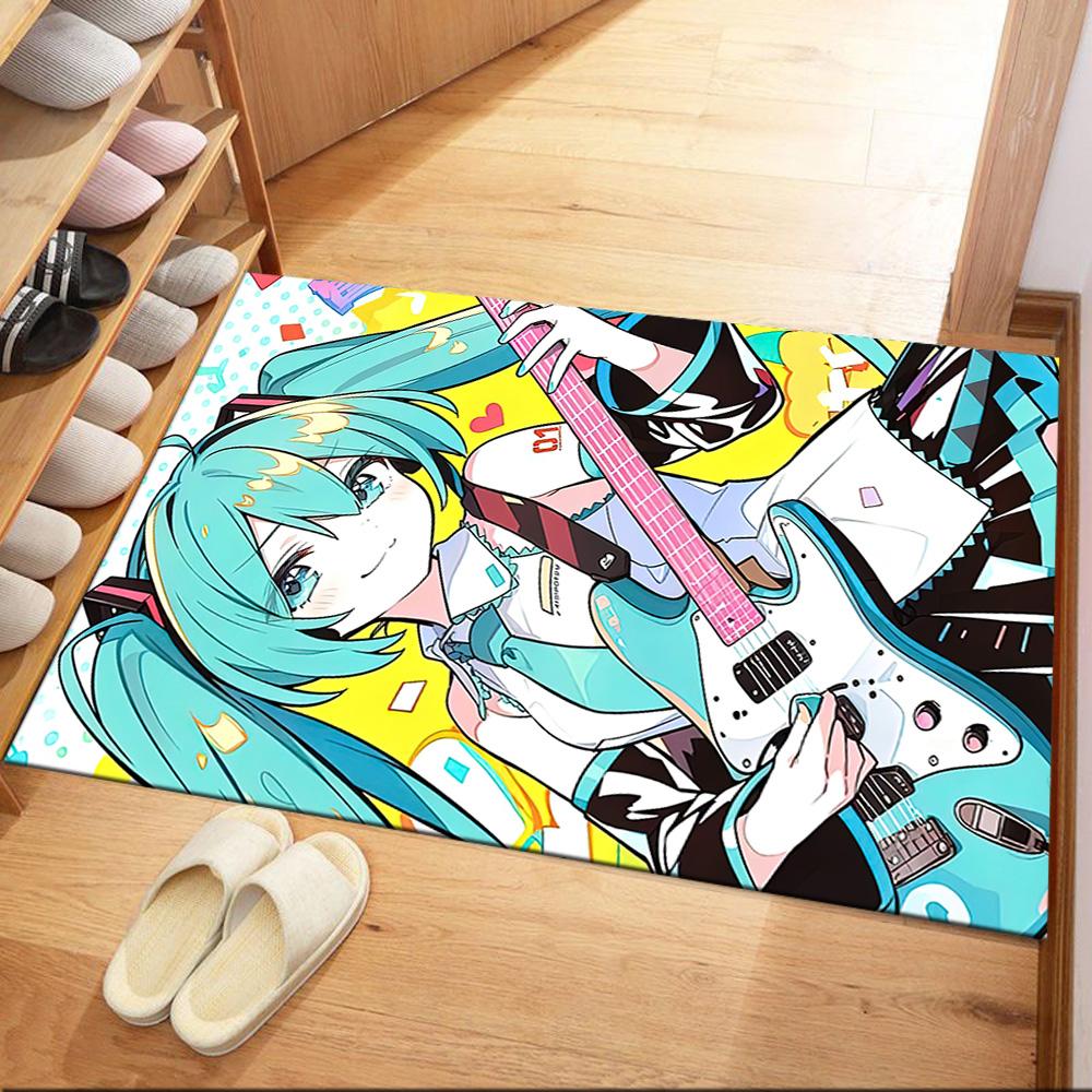 Hatsune Miku Square rugs are a great choice for living rooms, bedrooms, home décor, and as gifts.