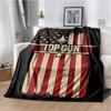 Top Gun Classic Movie Sign 3D Blanket,Soft Throw Blanket for Home Bedroom Bed Sofa Picnic Travel Office Rest Cover Blanket Kids