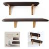 Nervousrhinos Cat Cat Step 44cm and Two with Shelf Brackets In Natural Burnt Paulownia Nekotana Steps, Shelves, 58cm, Sizes, Color, Catwalk, Wood,