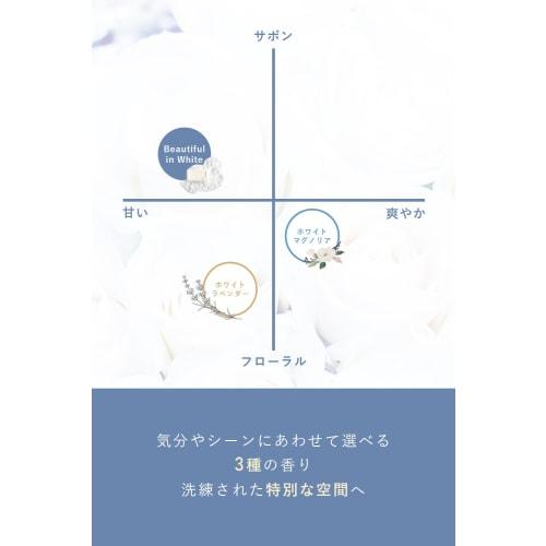 WHITH WHITE (Fith White) Room Fragrance, a Gift for a Refreshing, Gentle Scent That Blends Into Your Interior. Reed Diffuser with Sticks, 200ml (Appro