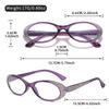 Elegant Rhinestone Cat Eye Reading Glasses for Women - Fashionable Blue Light Blocking Readers with Sparkling Rhinestones