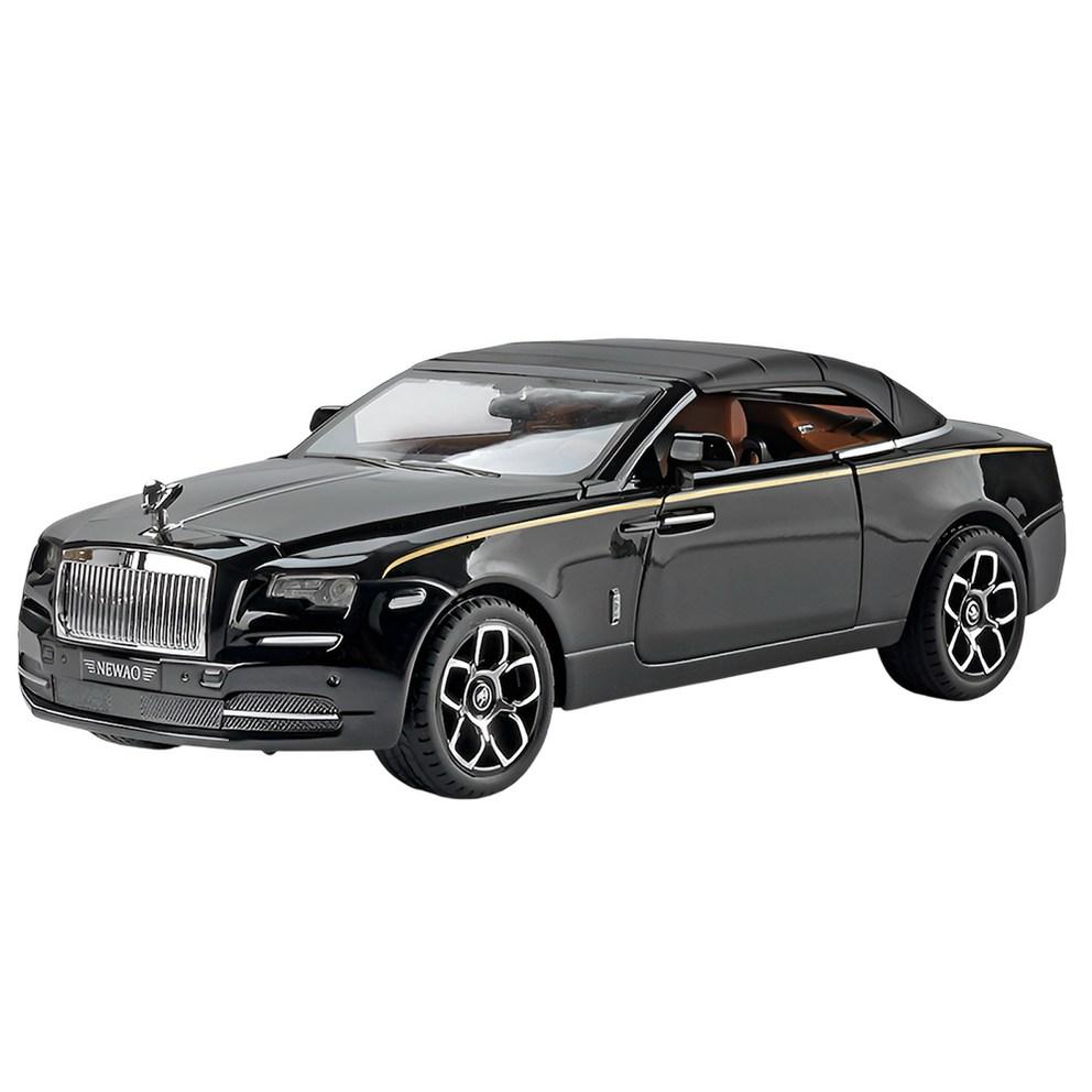 1:24 Scale Rolls-Royce Dawn Convertible Diecast Alloy Pull-Back Model Car - Black