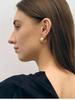 Textured Embossed Earrings: French Retro Luxury Studs - Niche European and American Fashion Accessory