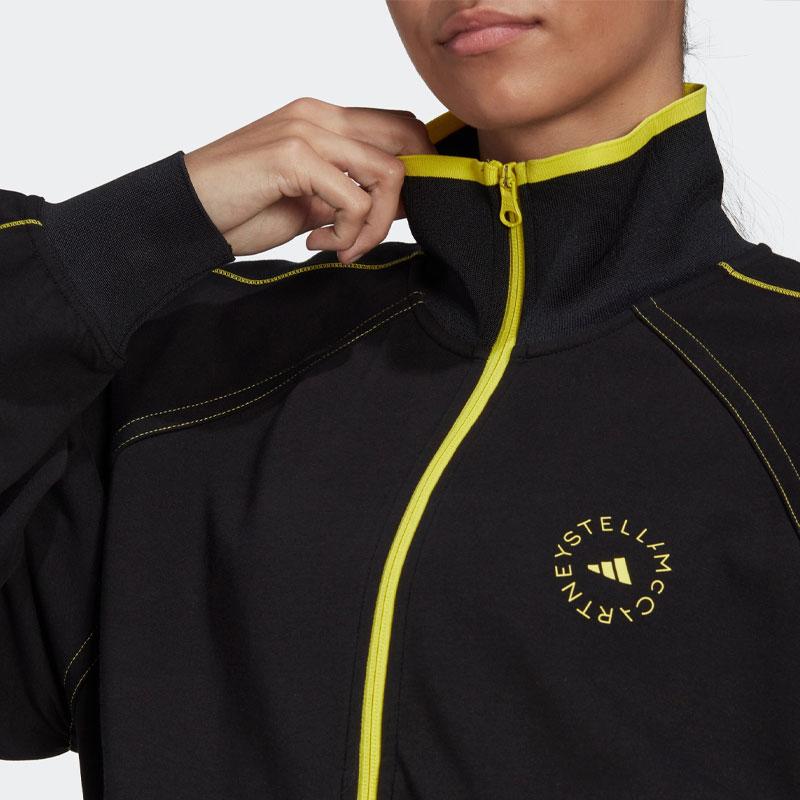 Adidas Sportswear Track Top Letter Print Loose Jacket Women Jacket Black HT0084