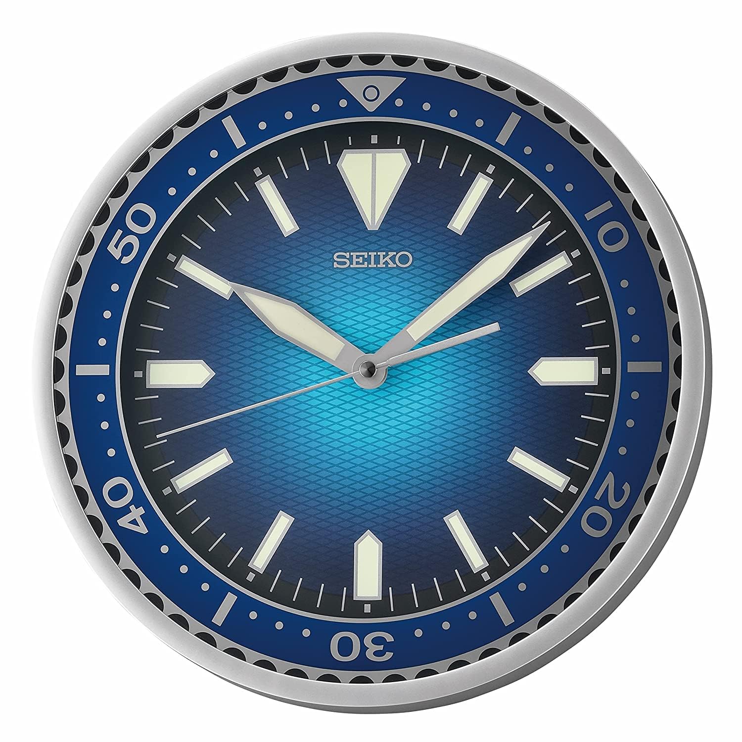 

Seiko 12 Heritage Design Wrist Watch Dial Wall Clock Metallic Blue
