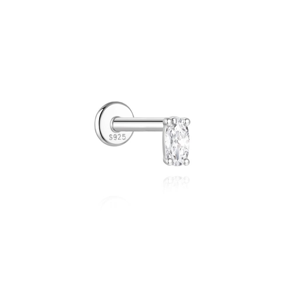6/7/8/9mm 1pc Sparkling Moissanite Earrings Classic Shining Circle Hoop Earrings For Women Fine Jewelry