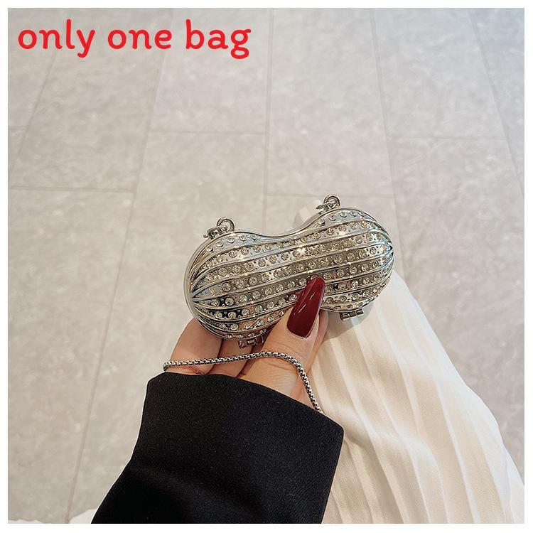 Trendy Acrylic Square Mini Bag With Magnetic Flap And Chain For Women