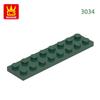 Non-Toxic 44Pcs/Lot 3034 2X8 Foundation Board Building Blocks Moc Basic Components Part Compatible With Bricks Children Toy Gift Box