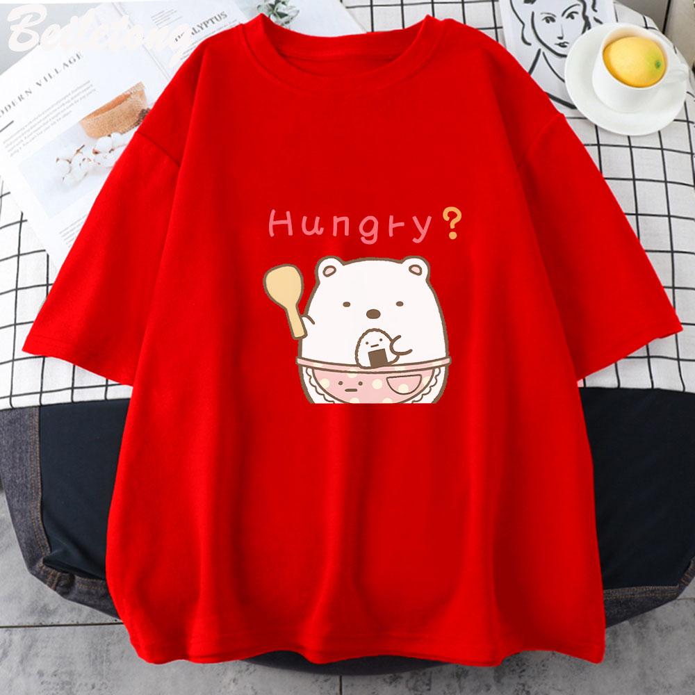 

Sumikko Gurashi Kawaii T Shirt Unisex Women High Quality Crew Neck Pure Cotton Oversized Tees Tops Boys and Girls Funnycute Tees S